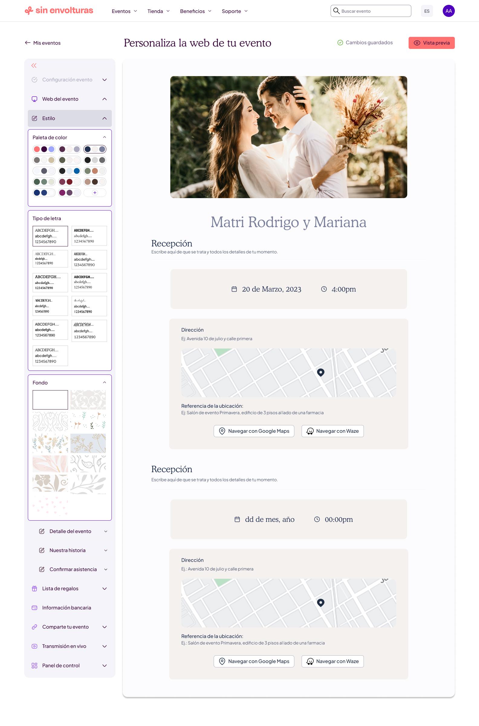 Crea tu web